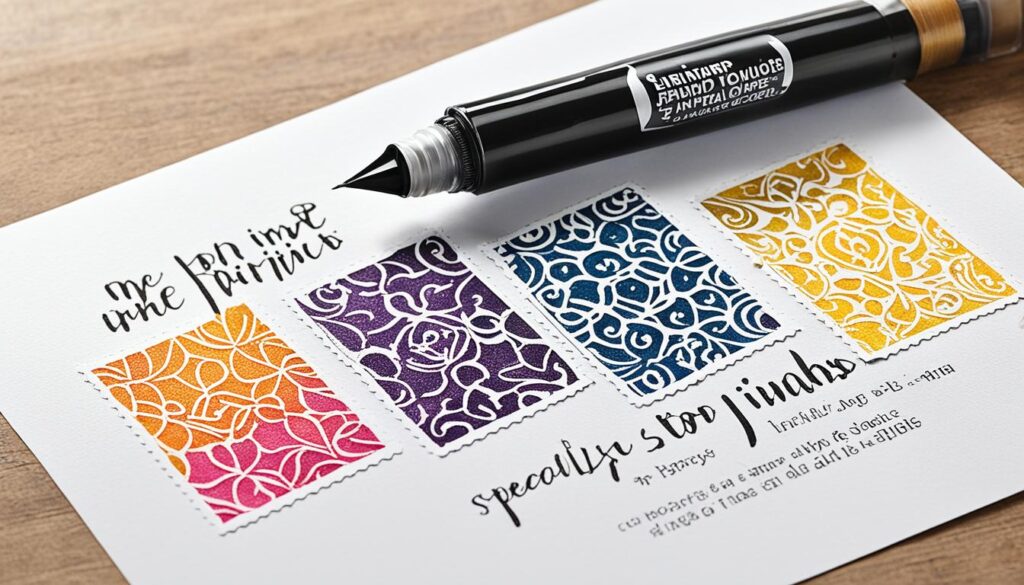 Specialty Inks and Their Use in Stamp Printing