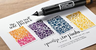 Specialty Inks and Their Use in Stamp Printing