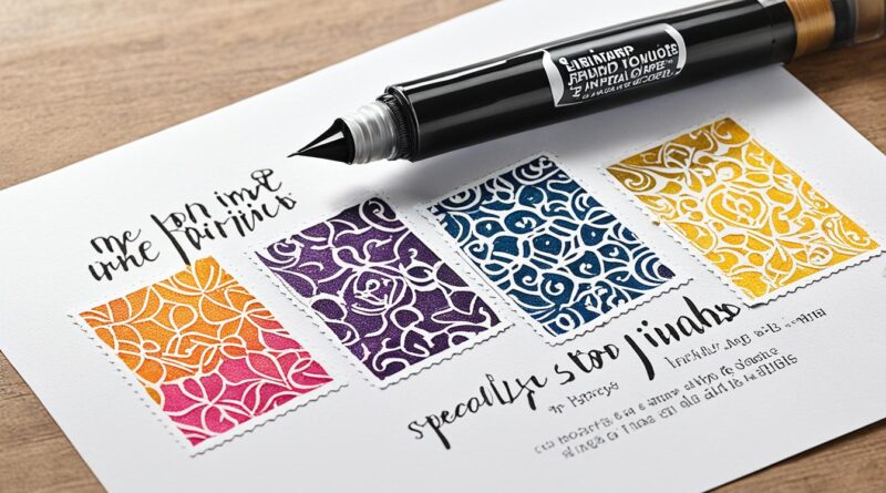 Specialty Inks and Their Use in Stamp Printing